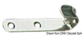 Etais pour fixation haubans en inox de 15x1,5 mm avec pivot diamètre 6 mm