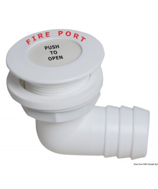Fire port 90° embout 38mm